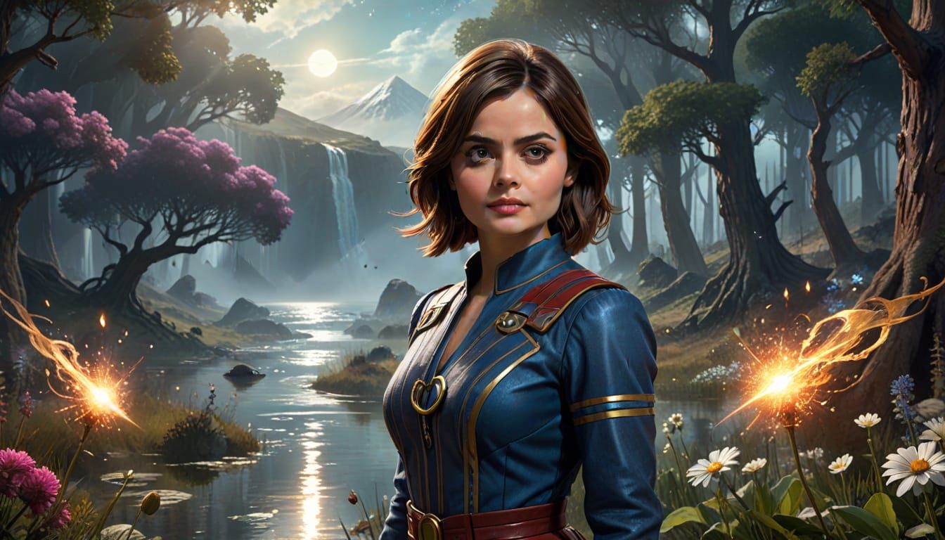 (Jenna Coleman as Clara Oswald In Doctor WHO as Pinup Bomber...