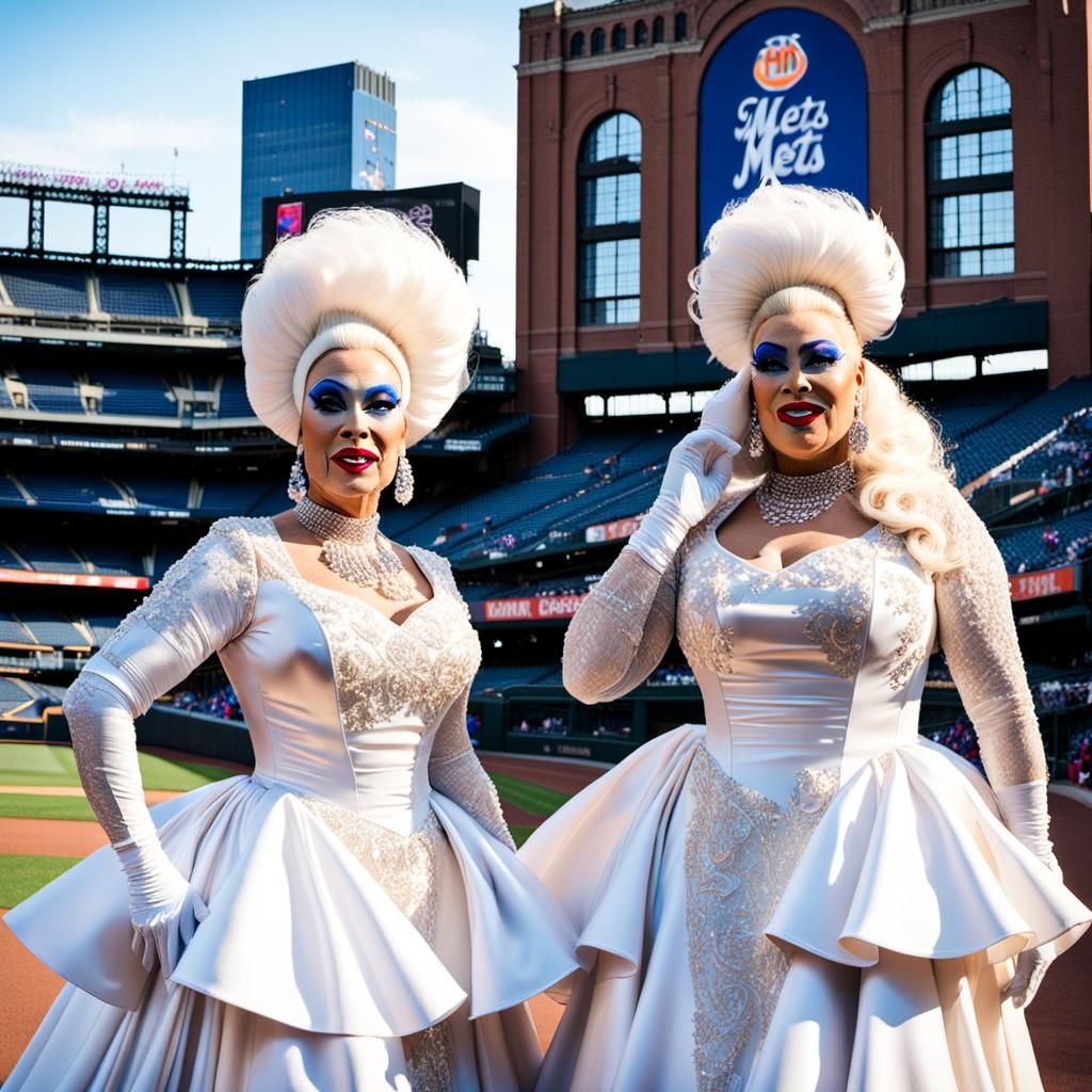 Drag Queens Play Baseball in Couture Gowns