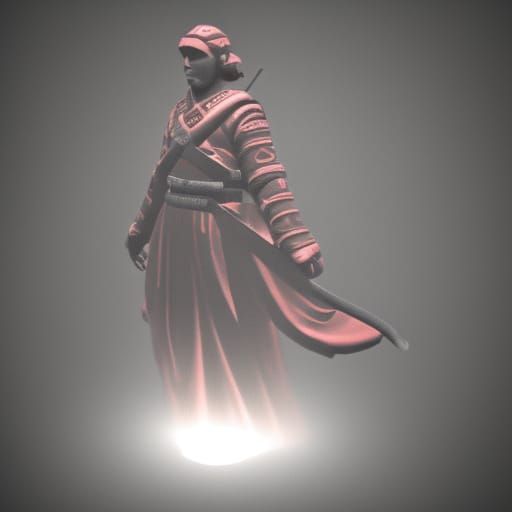 Samurai Sword with Cherry Blossom Details