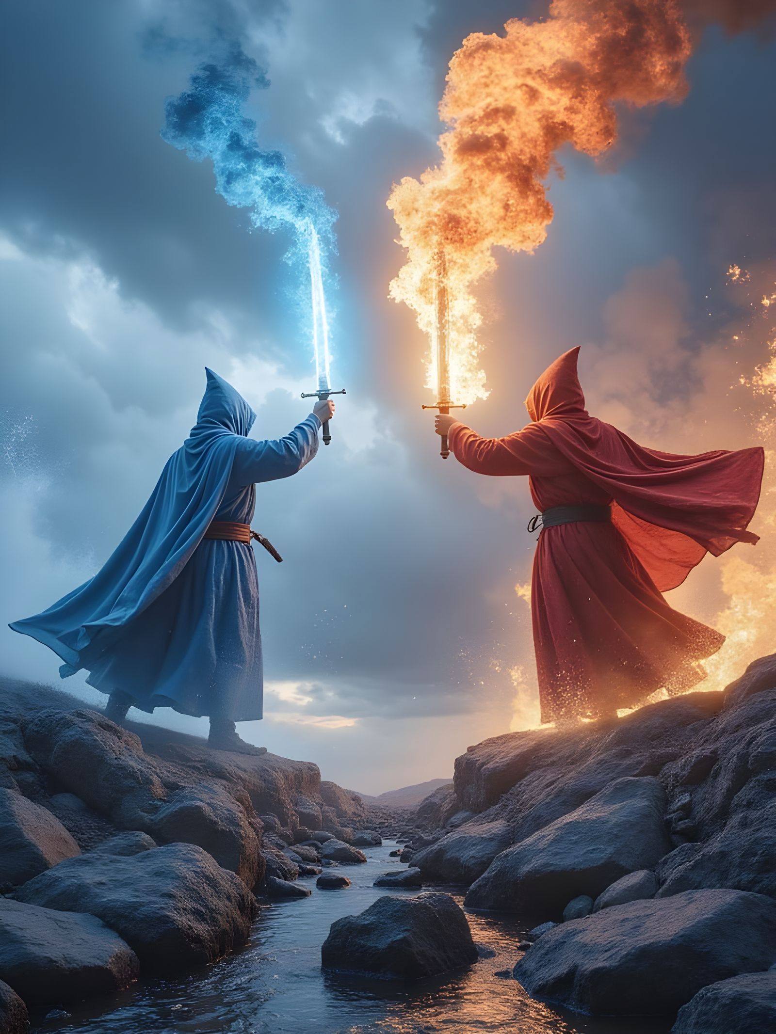 Elemental Swords at the Ready