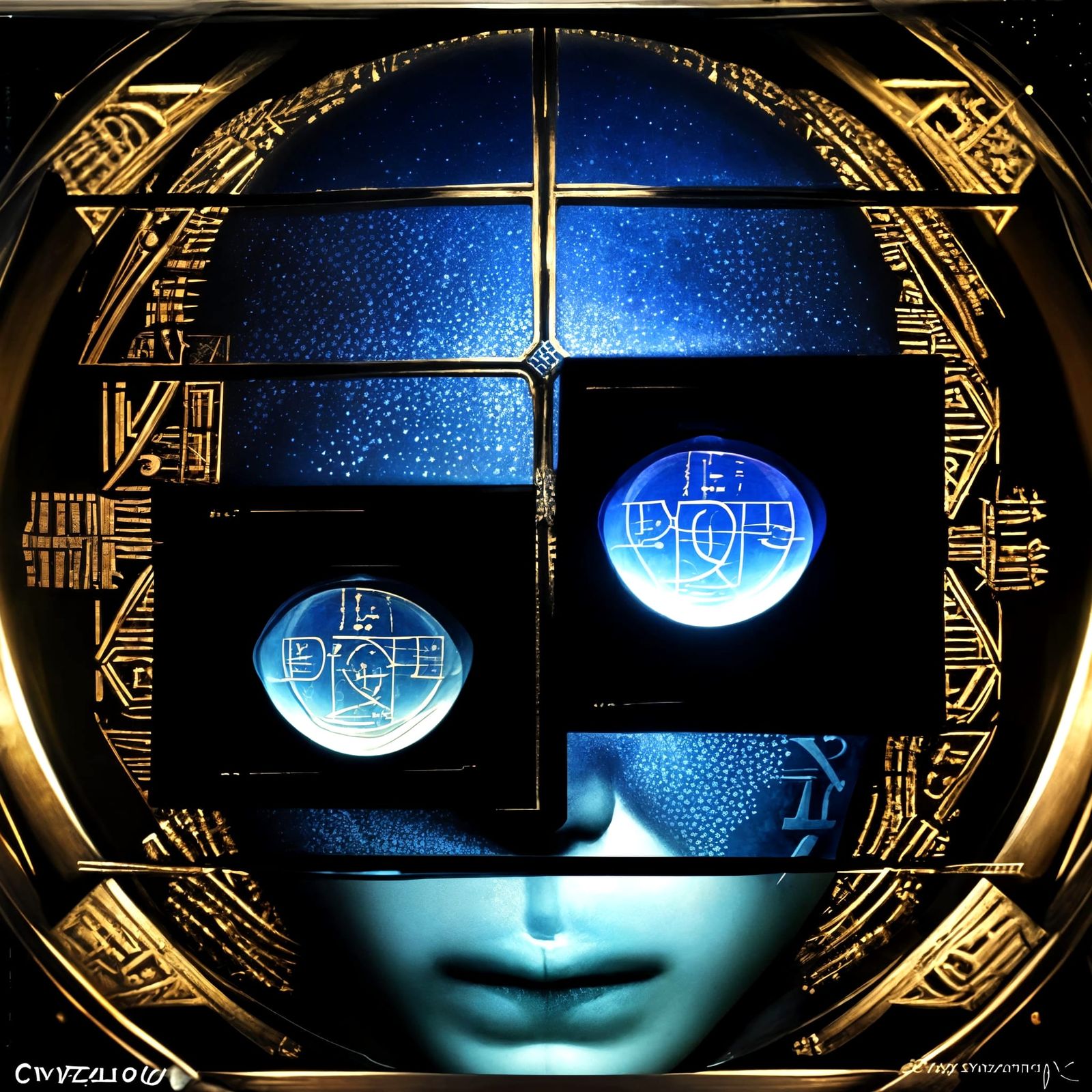 Mysterious Creature Amidst Scattered Stars