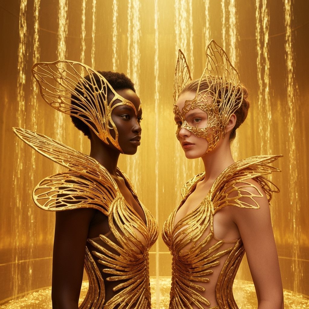 Golden Chamber Unites Diverse Beauty in Avant-Garde Fashion