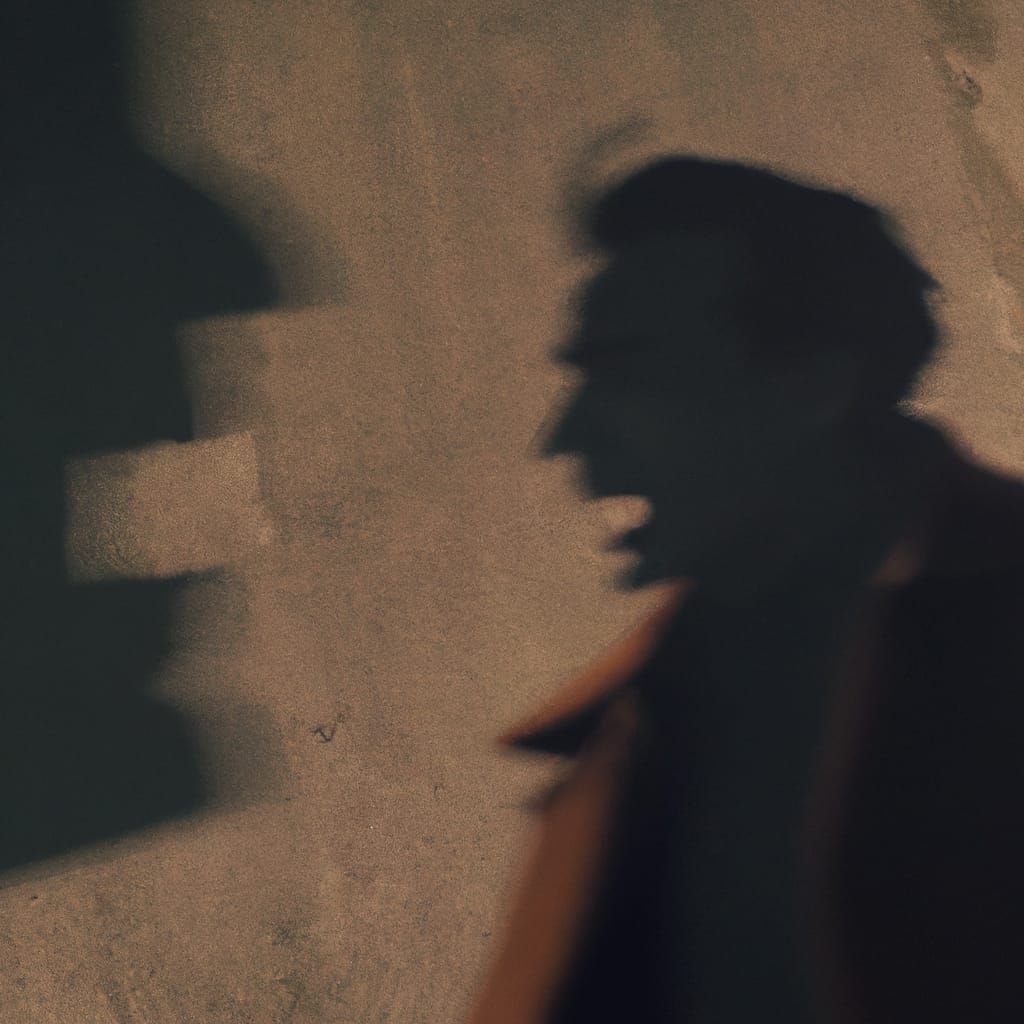 Surreal Devil Emerges from Shaded Depths