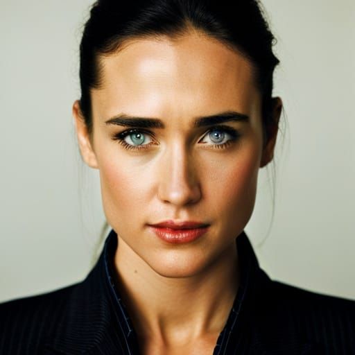Jennifer Connelly Close-Up Portrait in Professional Style