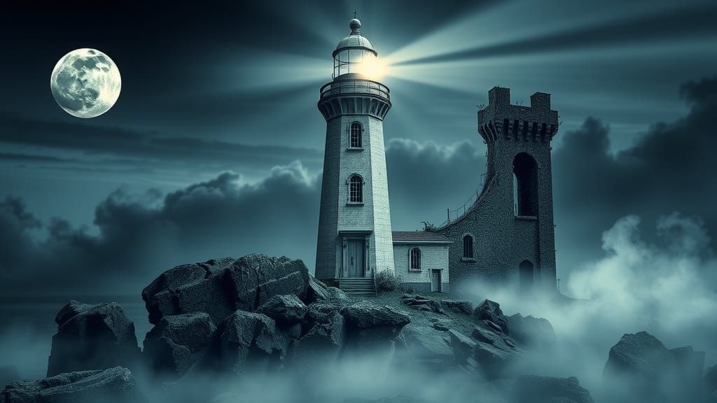 Haunted Lighthouse: Duality of Light and Decay