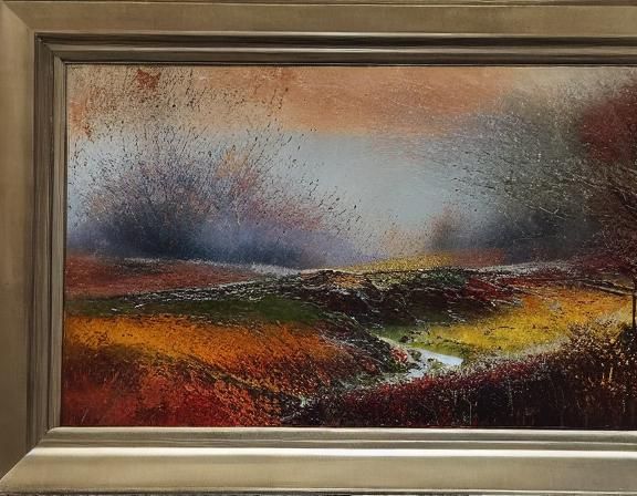 Scottish Autumn Landscape Shines in Evening Light