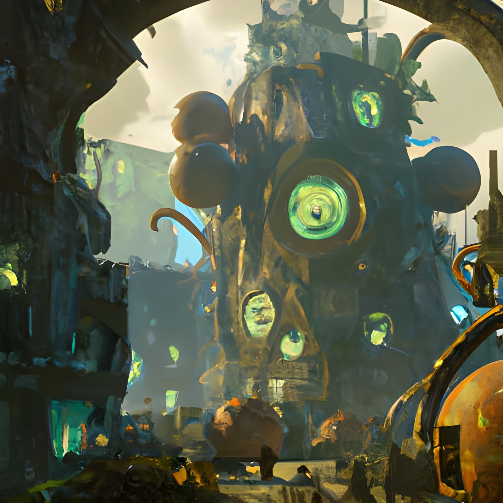 Fantastical Fallout Matte Painting in Deep Color