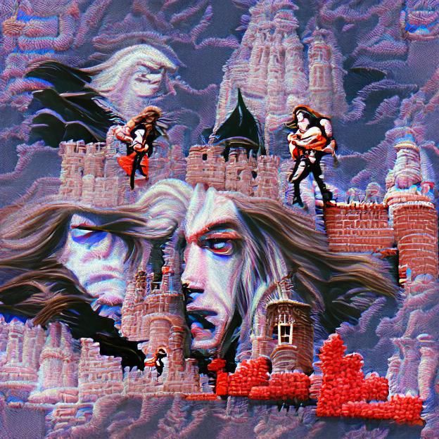 Gothic Castle on a Mountain Peak