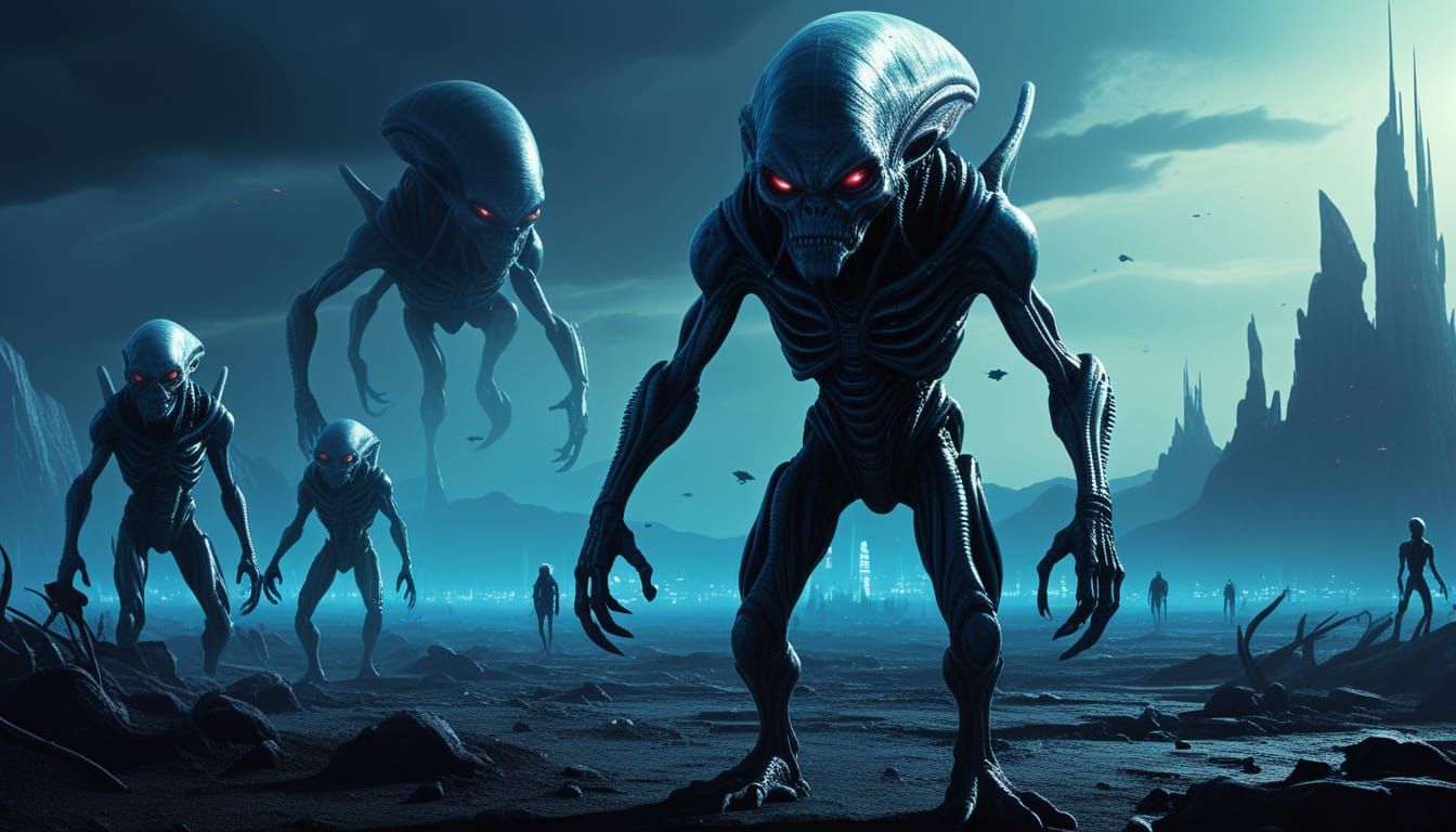 Alien Concept Art: Gnomopo or Negumak Creatures