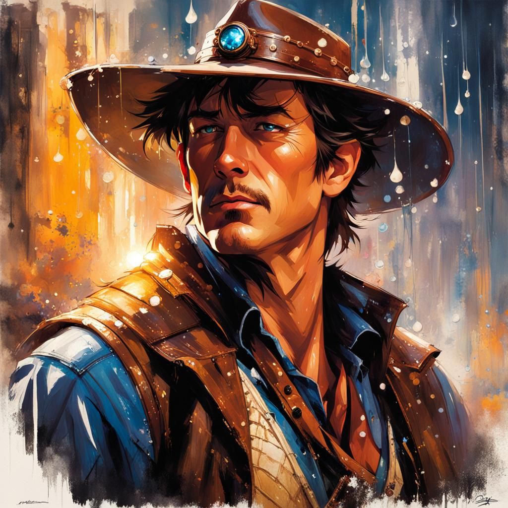 Woody as D&D Gunslinger, Painterly Silhouette