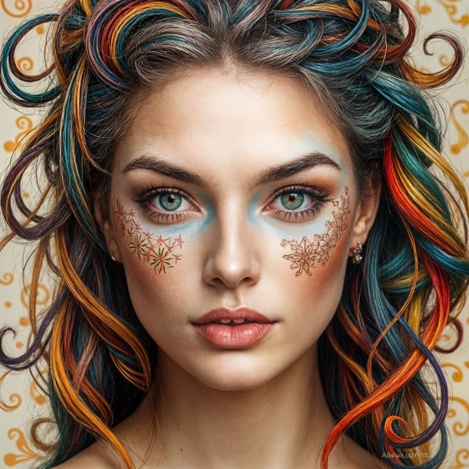 Hyperrealistic Portrait of a Beautiful Woman with Intricate ...