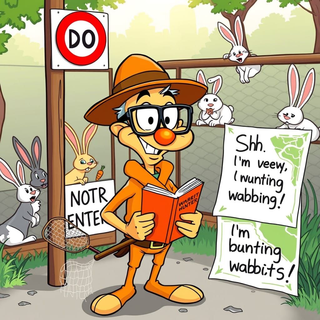 The cartoon characters Elmer Fudd and Mr. Magoo.