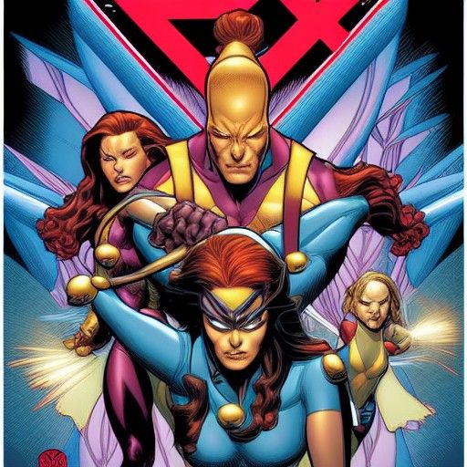 X-Men Comic Art in Mark Brooks Style