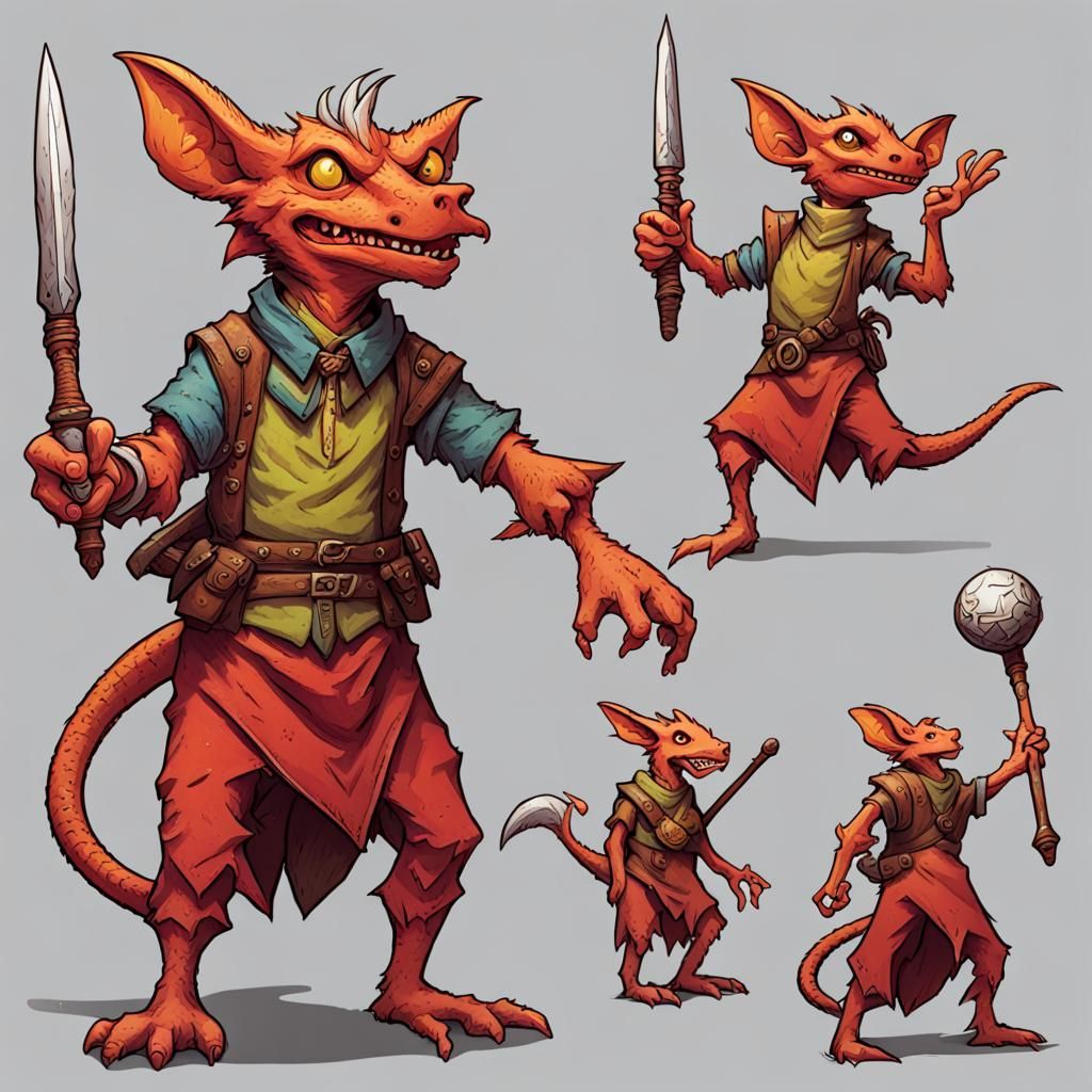 D&D Kobold Character Illustration