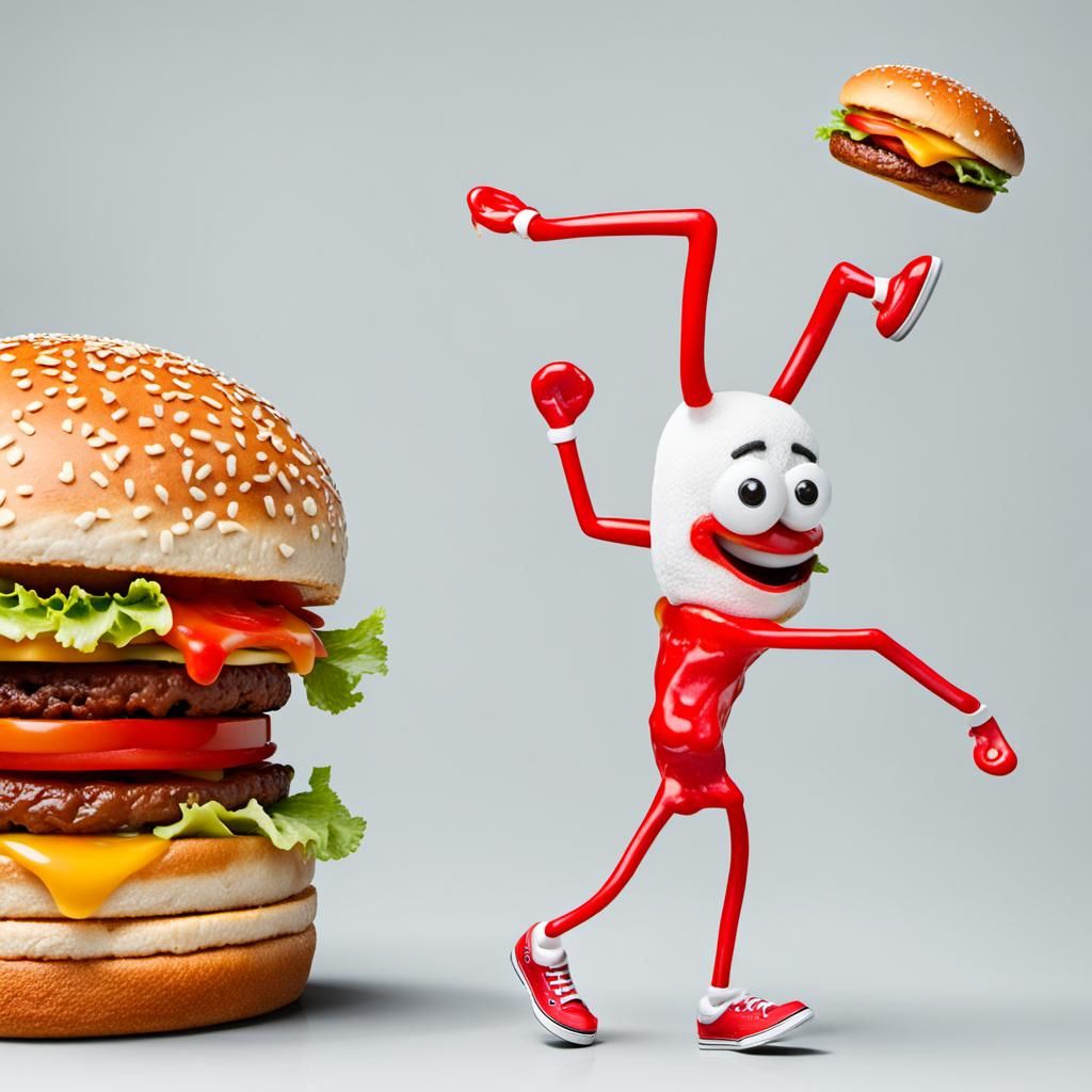Burger and Ketchup Dance Party