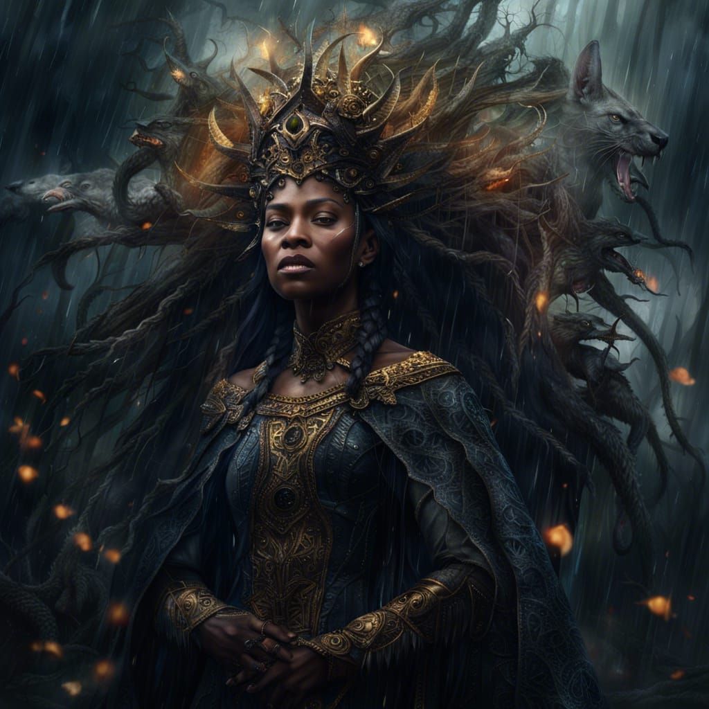 Epic Goddess of Nature: Digital Matte Painting