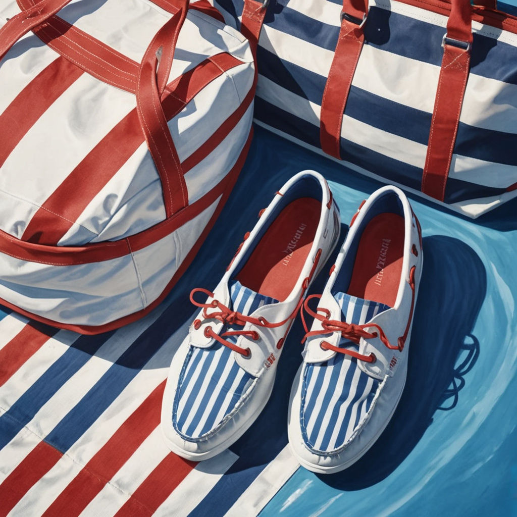 Boat Shoes and Matching Tote Bag