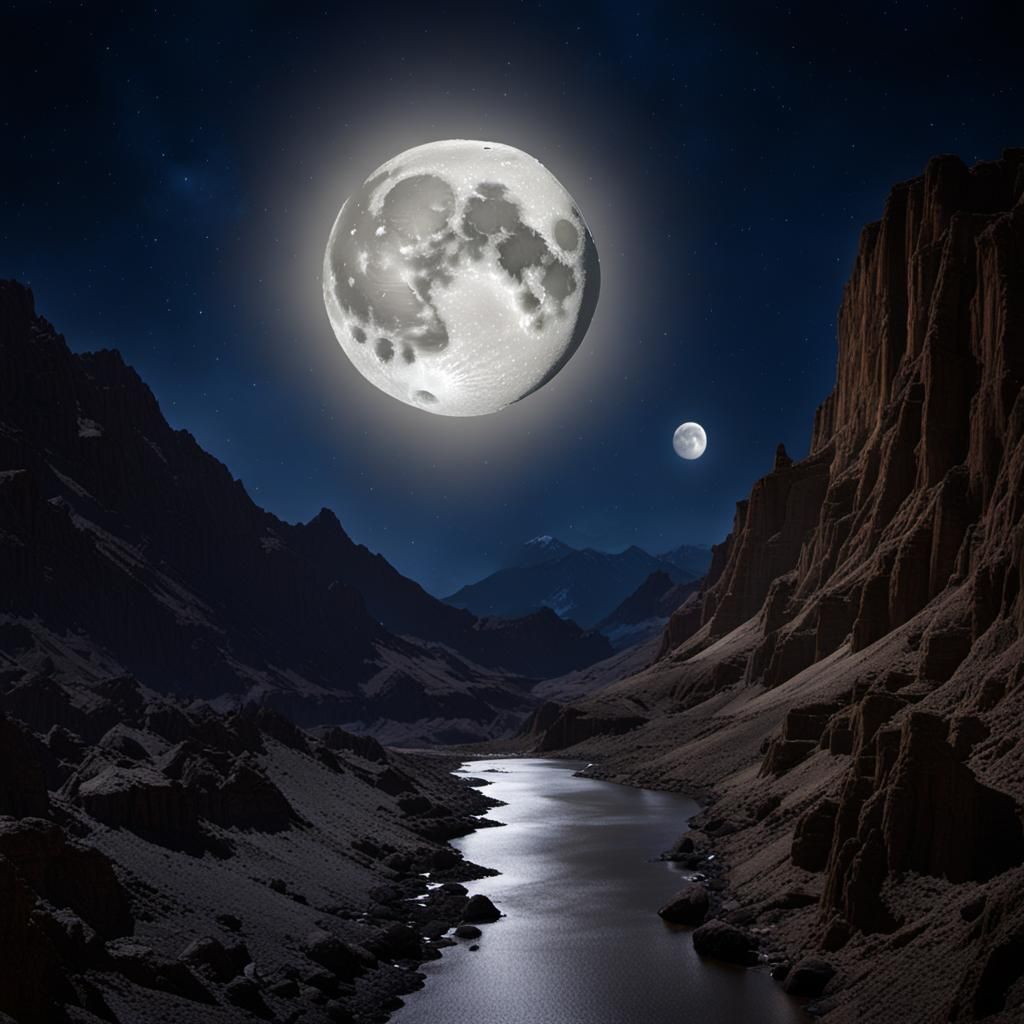 AI Generated Image of The Moon