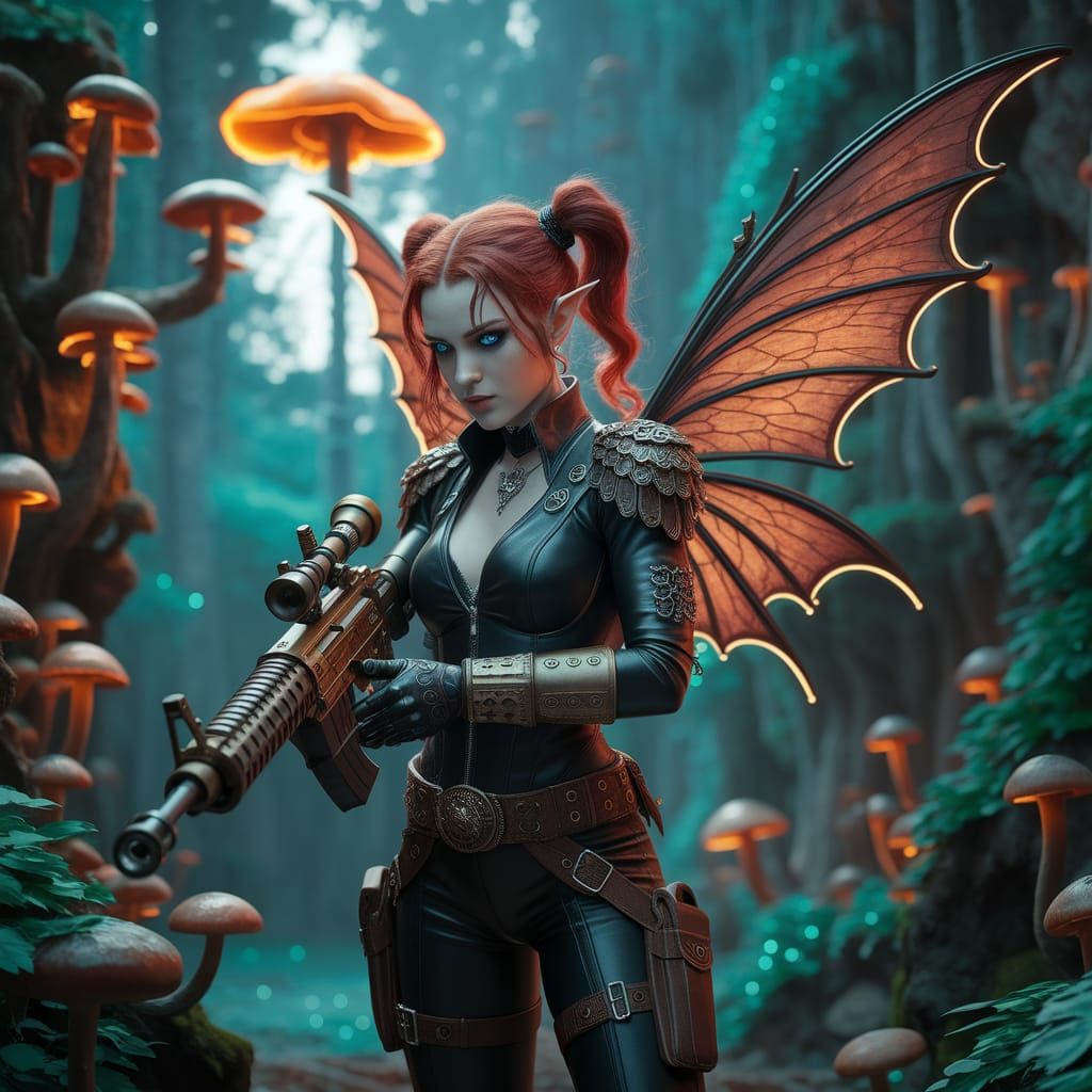 Fae in Full battle gear