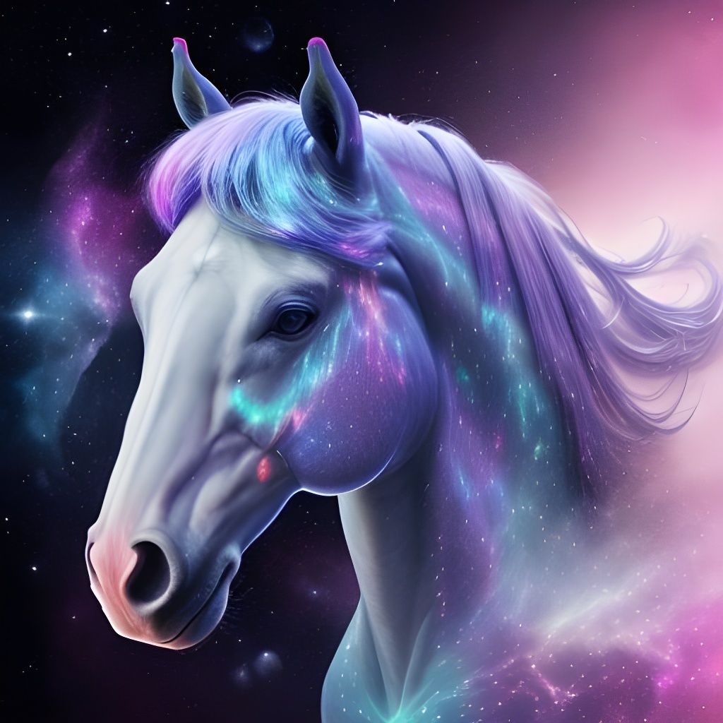 Horsehead Nebula in Holographic Cosmic Style