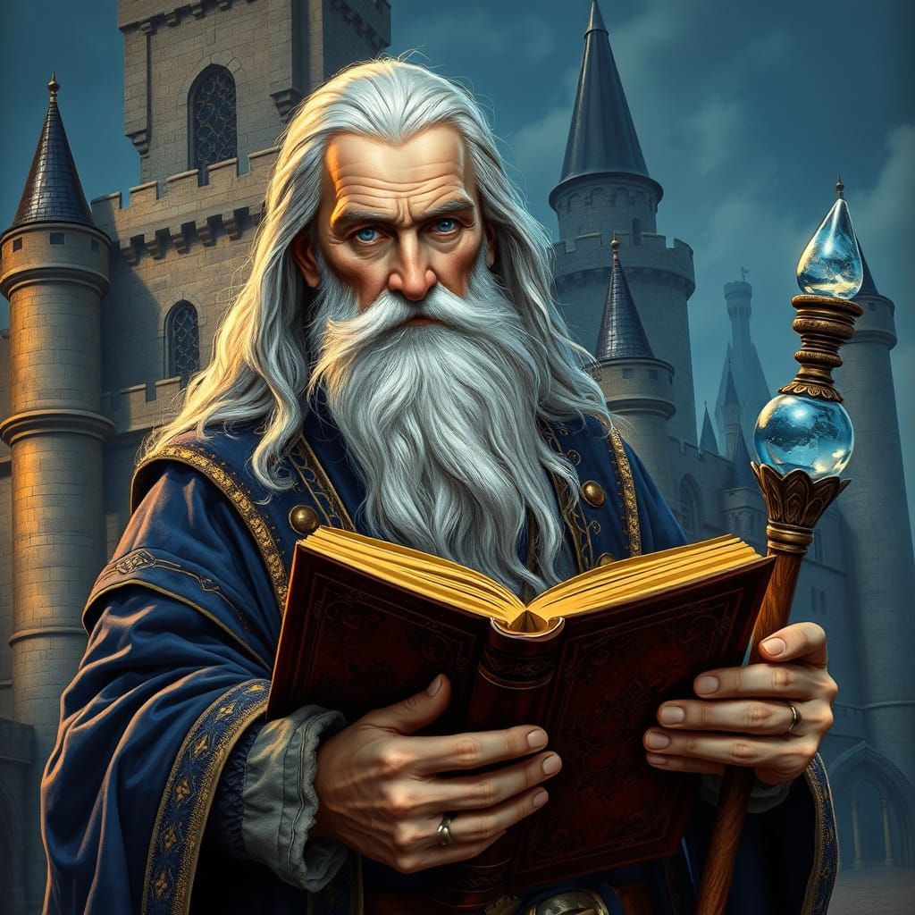 Wizard of Camelot in Fantasy Art Style