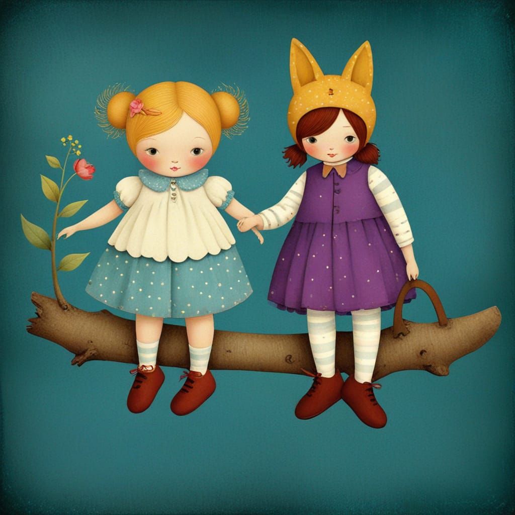 Portraits of Two Women Embracing in a Soft, Natural Light