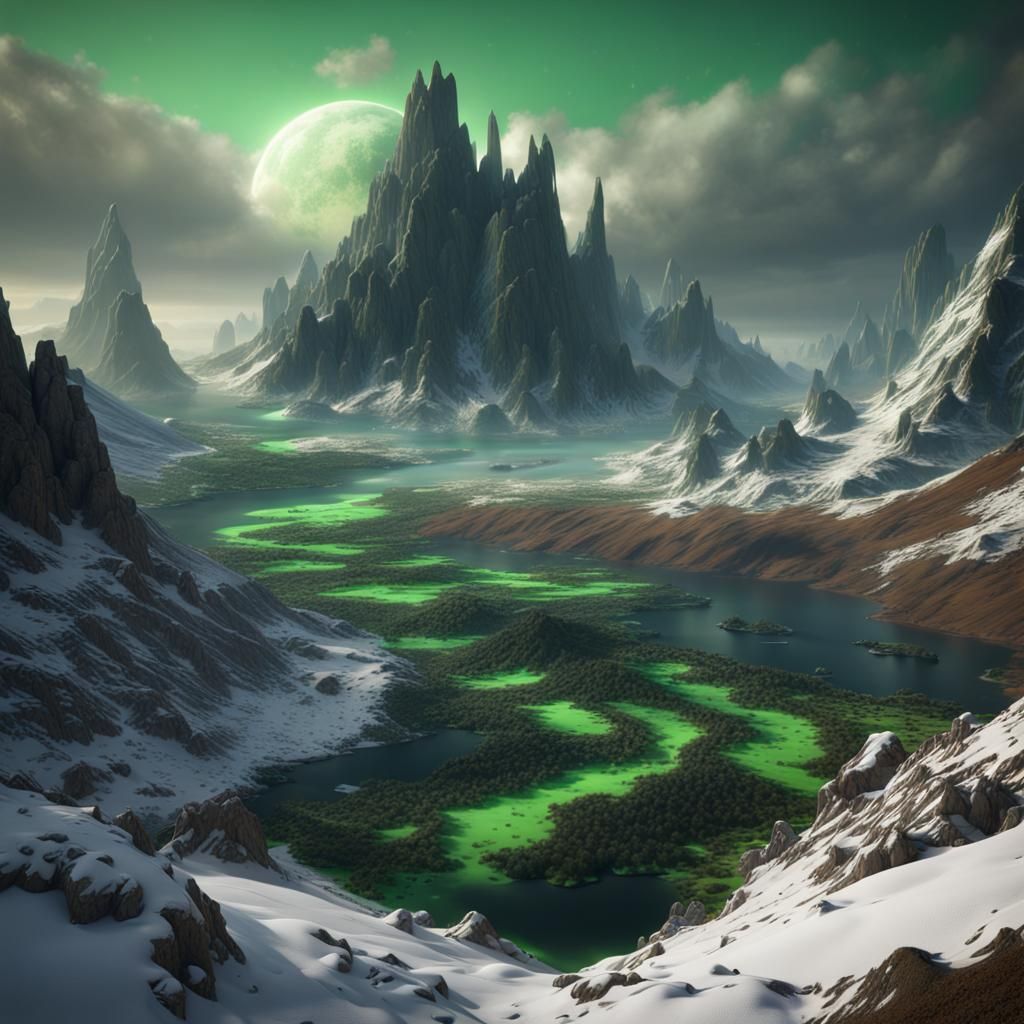 Planet Infected: A Fantastical Matte Painting