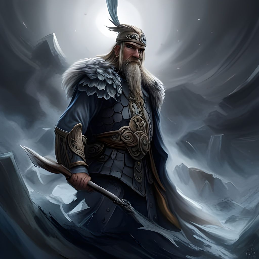 Odin, Norse God King, in Yu-Gi-Oh! Style