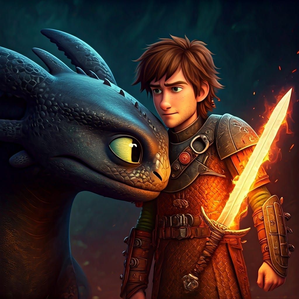 Heroic Hiccup and Toothless: A Bond of Trust