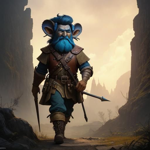 Gnome Artificer at Neolithic Village Entrance