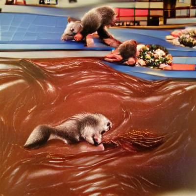 Chocolate Ferret and Porpoise Image