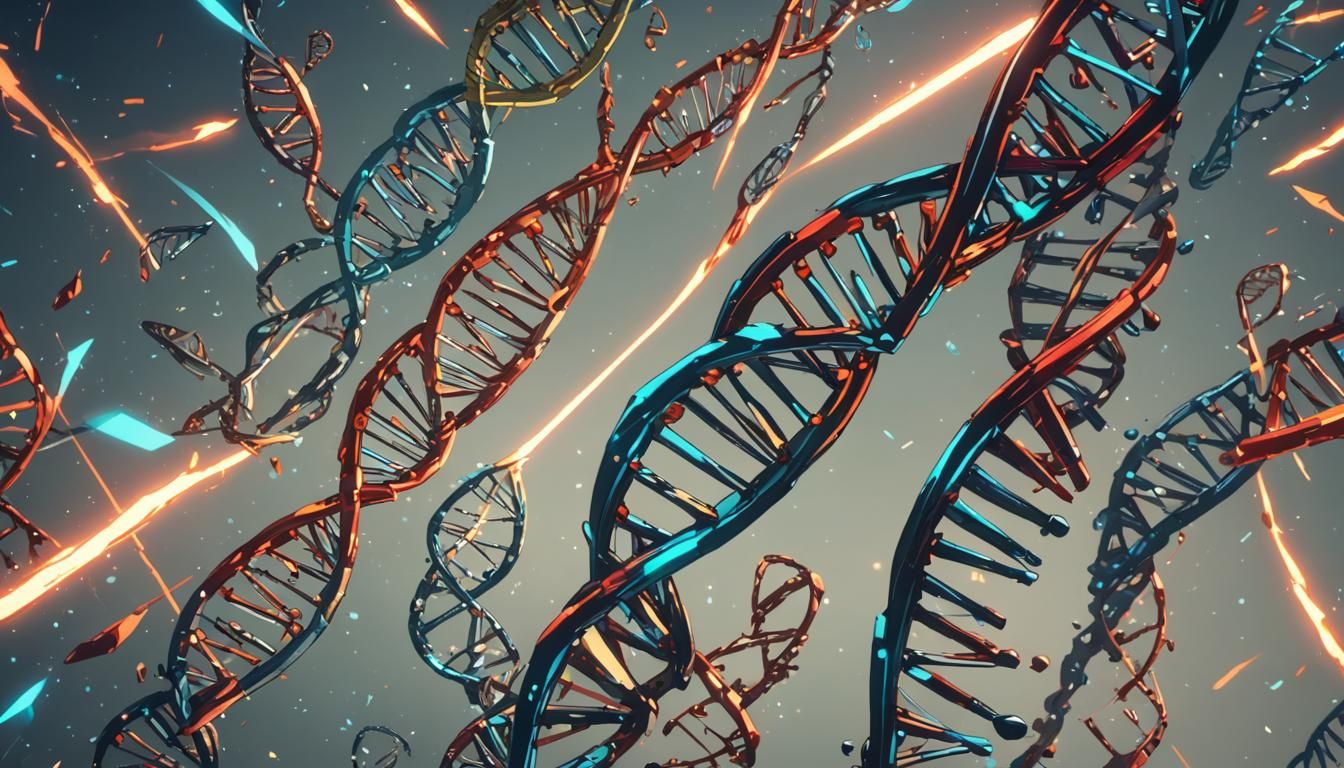 DNA in Anime Style, Cel-Shaded Manga Scan