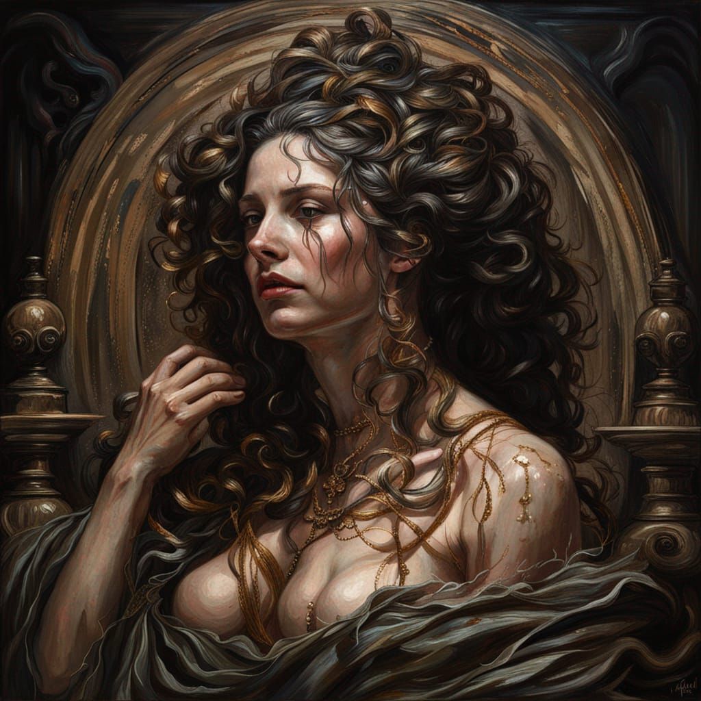 Salome with John's Head: Baroque Renaissance Painting