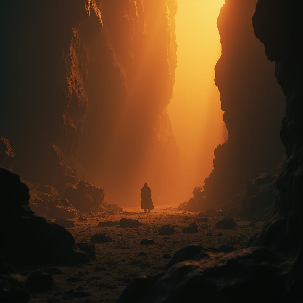 Epic Cinematic Film Still with 35mm Film Grain