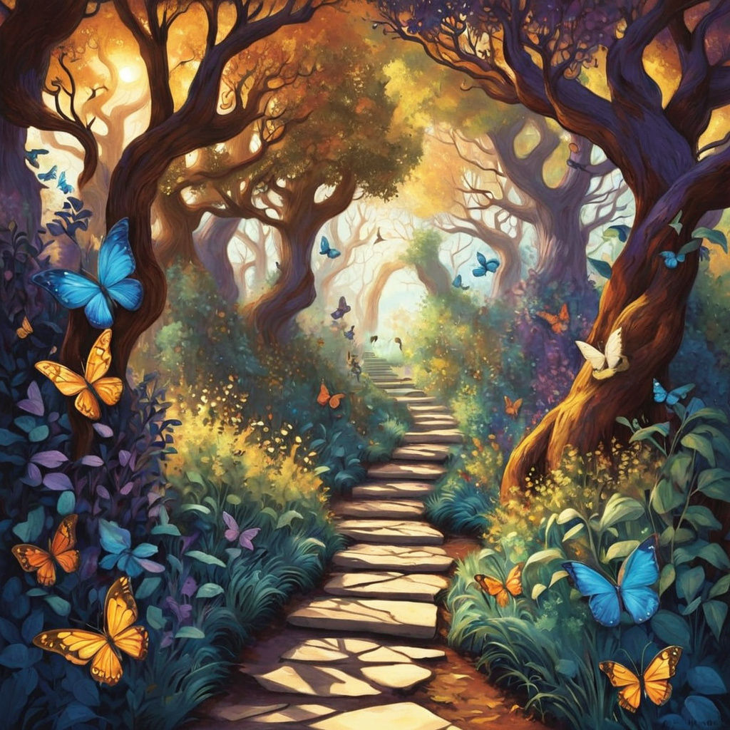 Twisted Trees in a Whimsical Wizard of Oz-Inspired Land