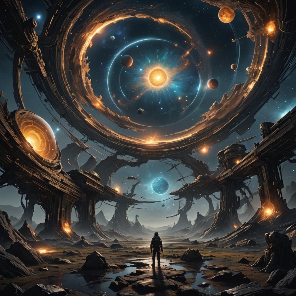 Cosmic Dark Fantasy Art in 8k Resolution