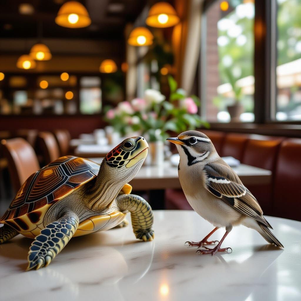 Turtle Sings Love Song to Nightingale