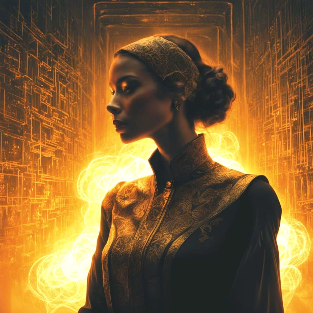 Mysterious Girl Listens to Universe's Silent Music