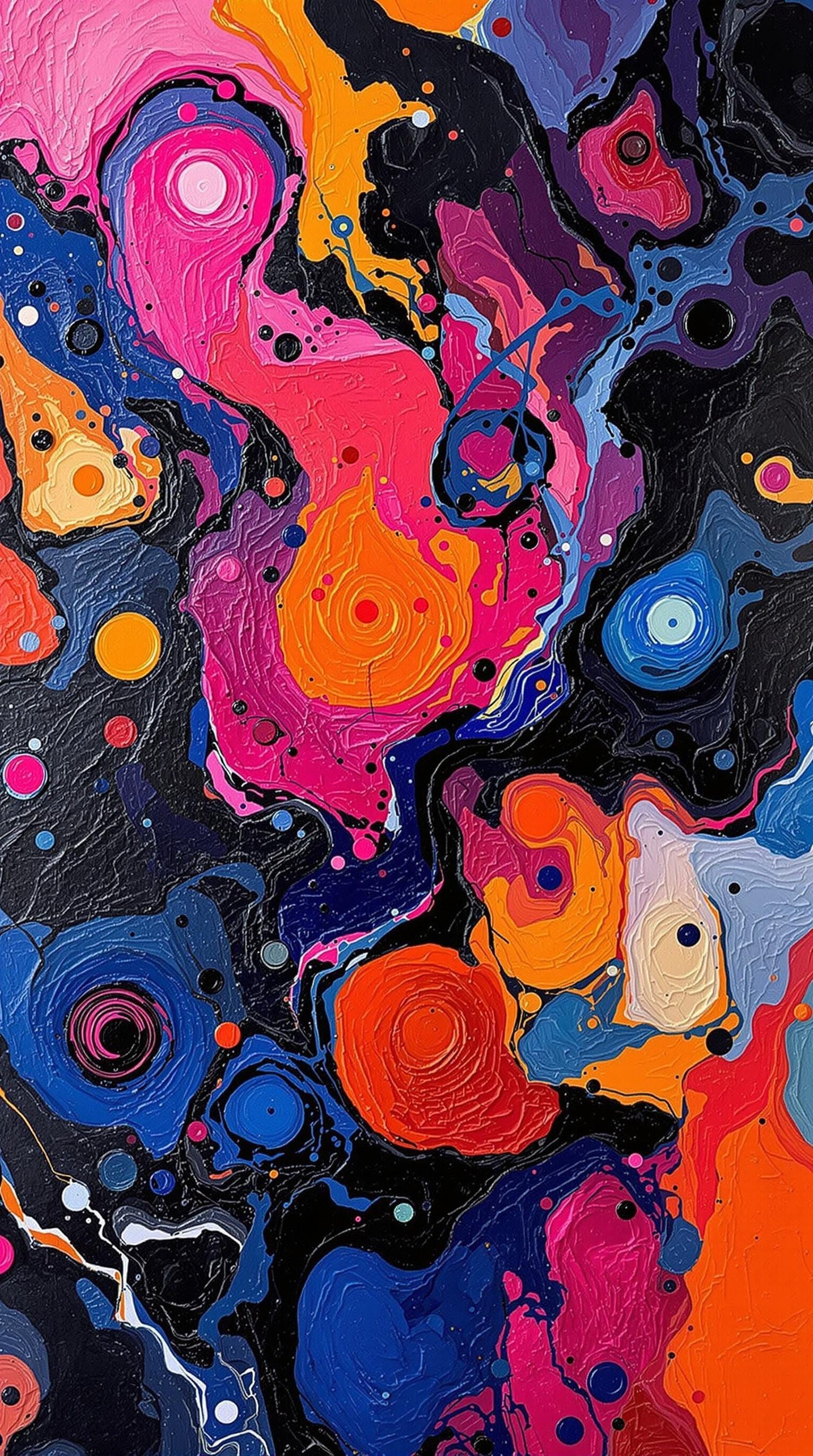 Vibrant Expressionist Cashmere Design with Neo-Impressionist...