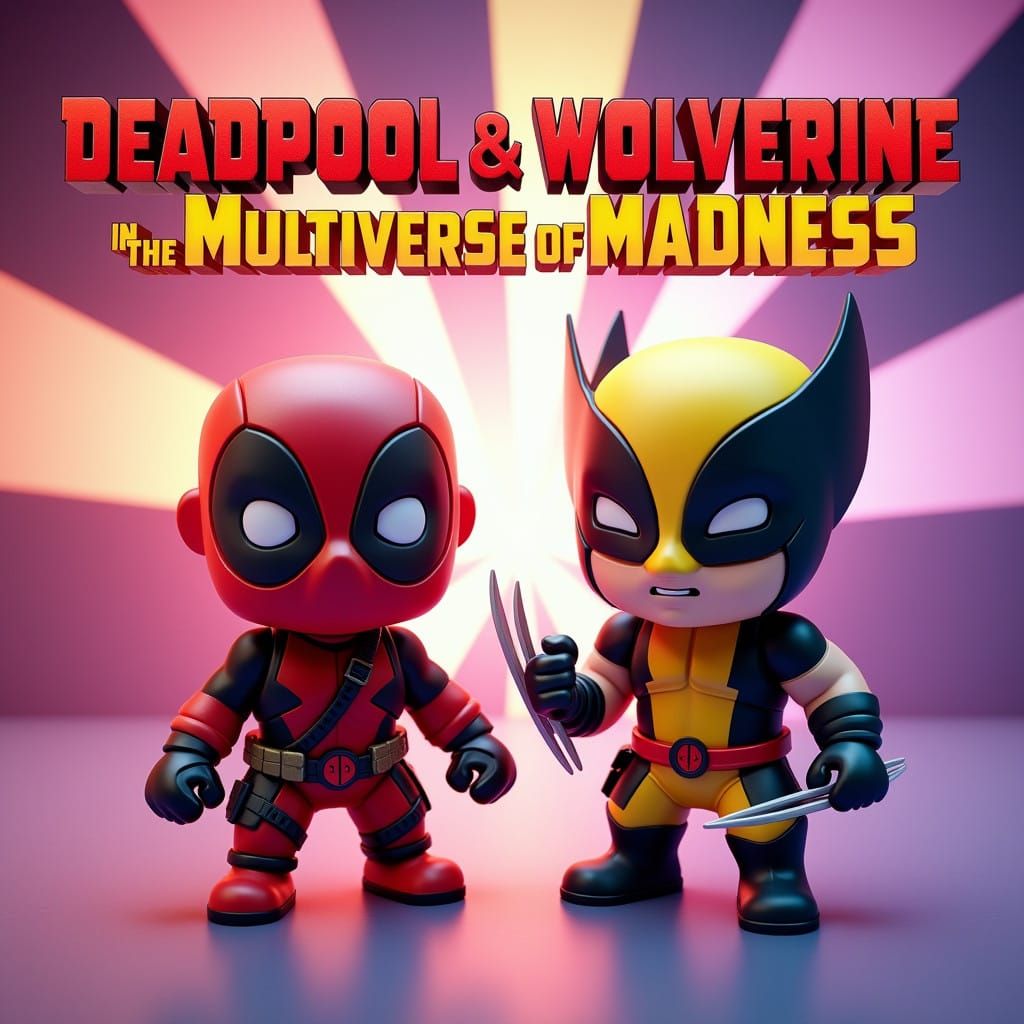 Deadpool and Wolverine in Vibrant Multiverse Adventure