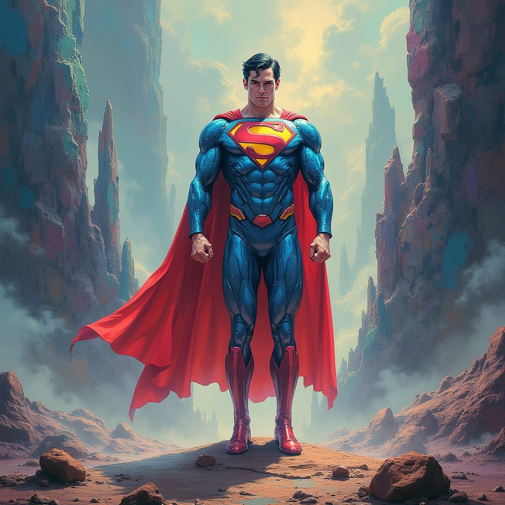 Superman Transforms into Geometric Forms on Alien Planet in ...
