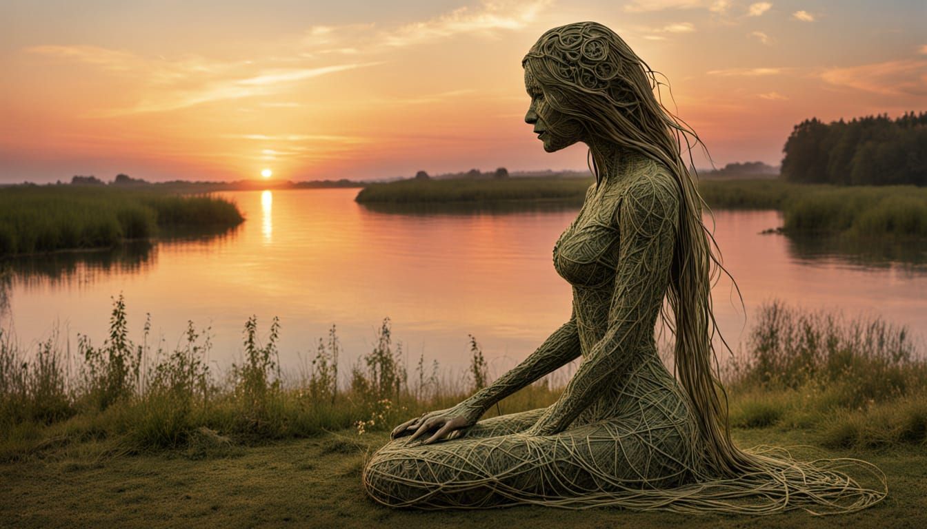 Ephemeral Land Art Sculpture: Blending Nature and Form