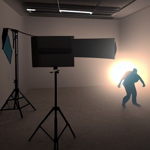 Joyful Celebration with Volumetric Lighting