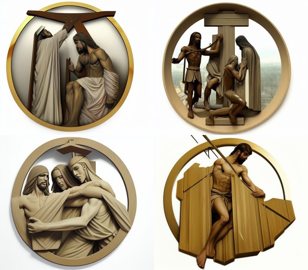 Abstract Stations of the Cross: Jesus Condemned