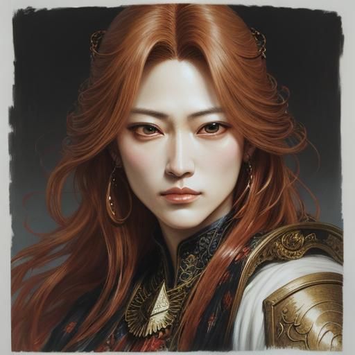 Dynamic Hyperreal Figure Art: An Admiring Portrait