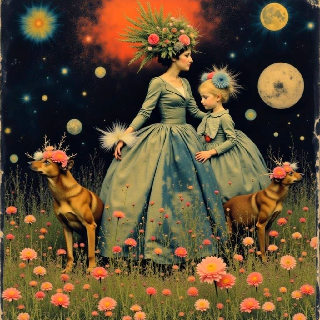 Baroque Whimsical Creatures in Dreamlike Style