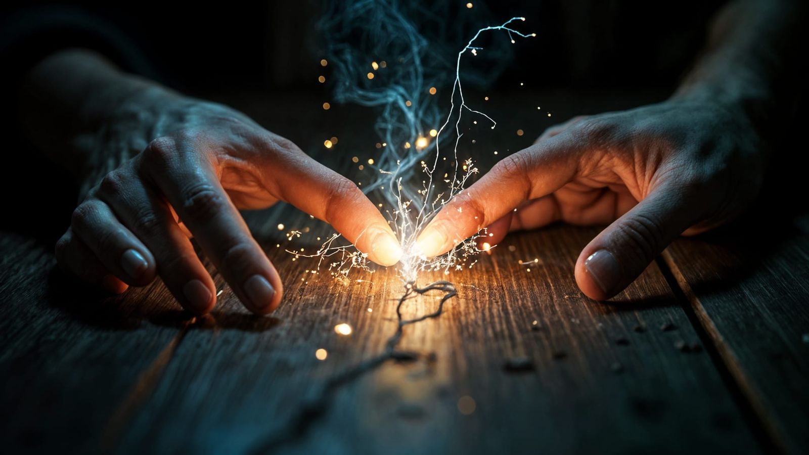 Electric Touch: Hands Connect in the Darkness