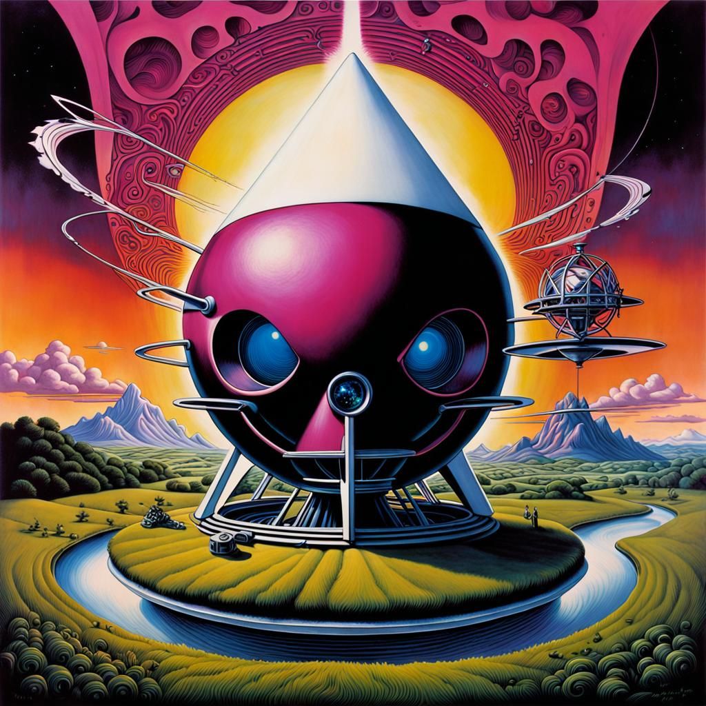 Psychedelic Album Art Inspired by Pink Floyd