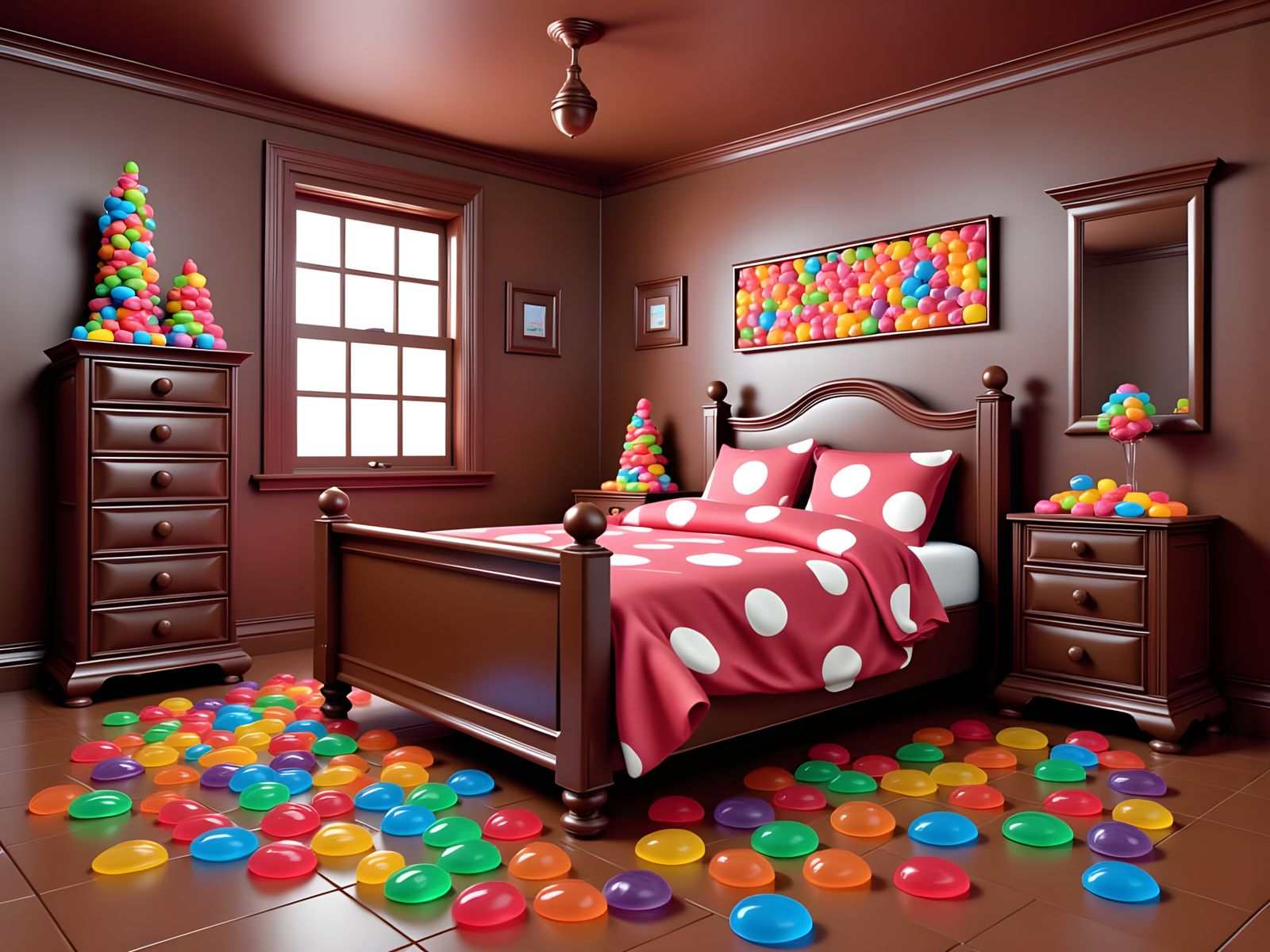 A Bedroom for Sugary Slumbers