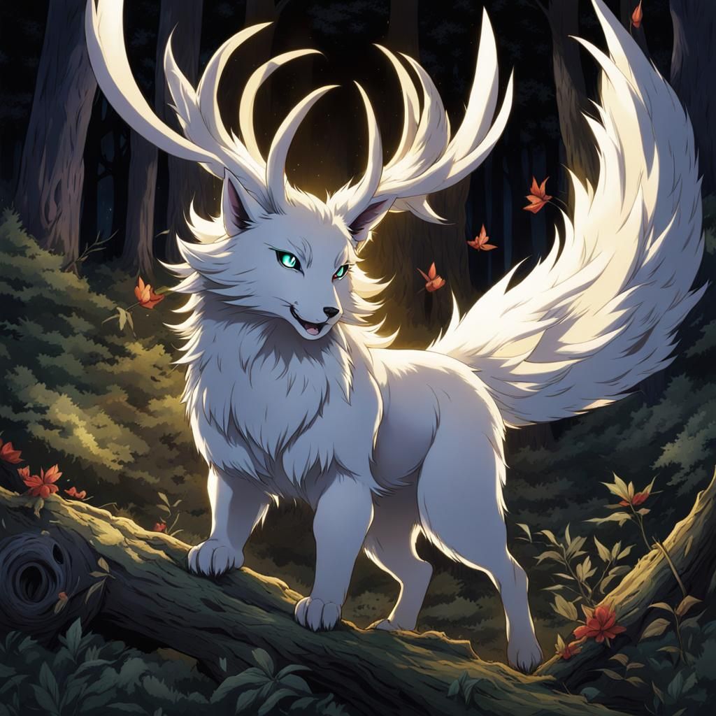Wolpertinger Hunting in Dark Anime Forest